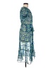 Julio 100% Polyester Paisley Blue Casual Dress Size 6 - photo 4