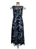 JS Collections 100% Polyester Floral Blue Cocktail Dress Size 12 - photo 1