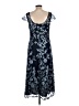 JS Collections 100% Polyester Floral Blue Cocktail Dress Size 12 - photo 2