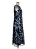 JS Collections 100% Polyester Floral Blue Cocktail Dress Size 12 - photo 4