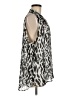 Vince Camuto 100% Polyester Animal Print Silver Sleeveless Blouse Size M (estimated) - photo 4