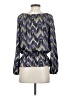 MICHAEL Michael Kors 100% Polyester Purple 3/4 Sleeve Blouse Size P (petite) - photo 2