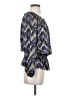 MICHAEL Michael Kors 100% Polyester Purple 3/4 Sleeve Blouse Size P (petite) - photo 4