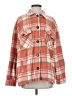 LUCCA 100% Polyester Plaid Orange Coat Size XS - photo 1