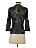 Alberto Makali 100% Polyester Metallic Black 3/4 Sleeve Blouse Size S - photo 2