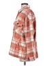 LUCCA 100% Polyester Plaid Orange Coat Size XS - photo 5