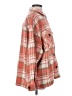 LUCCA 100% Polyester Plaid Orange Coat Size XS - photo 4