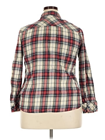 Faded Glory Long Sleeve Button-Down Shirt (view 2)