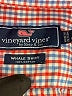 Vineyard Vines 100% Cotton Checkered-gingham Orange Long Sleeve Button-Down Shirt Size 12 - 14 - photo 3