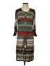 Veronica M. Chevron-herringbone Brown Casual Dress Size S - photo 1