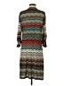 Veronica M. Chevron-herringbone Brown Casual Dress Size S - photo 2