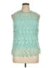 Moon 100% Polyester Teal Sleeveless Blouse Size XL - photo 1
