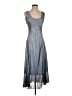 Komarov 100% Polyester Solid Gray Casual Dress Size Sm (1) - photo 1