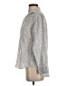 Grayson 100% Linen Animal Print Silver Long Sleeve Button-Down Shirt Size XS (1) - photo 5