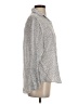 Grayson 100% Linen Animal Print Silver Long Sleeve Button-Down Shirt Size XS (1) - photo 4