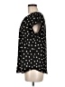 Monday Fun Polka Dots Black Short Sleeve Blouse Size M - photo 5