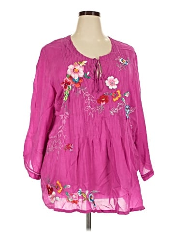 Johnny Was 3/4 Sleeve Blouse (view 1)