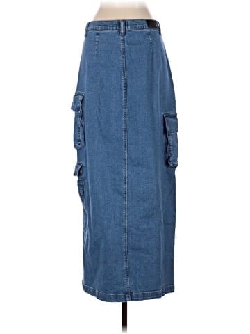 Scoop Denim Skirt (view 2)