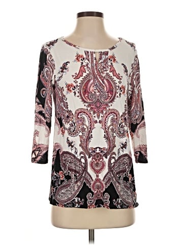 Chico's 3/4 Sleeve T-Shirt (view 1)