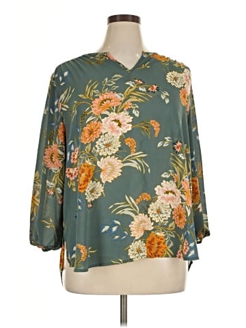 Monday Fun 3/4 Sleeve Blouse (view 1)