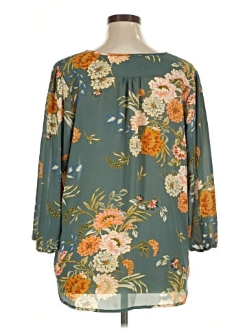 Monday Fun 3/4 Sleeve Blouse (view 2)