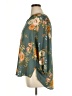Monday Fun 100% Polyester Floral Teal 3/4 Sleeve Blouse Size 1X - photo 5