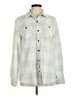 ZeroXposur Checkered-gingham Green Long Sleeve Blouse Size M - photo 1