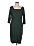 David Meister Solid Green Cocktail Dress Size 12 - photo 1