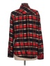 Six Crisp Days 100% Rayon Plaid Red Long Sleeve Button-Down Shirt Size L - photo 2