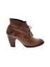 Indigo 100% Leather Brown Ankle Boots Size 6 1/2 - photo 1