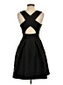ERIN Erin Fetherston 100% Polyester Solid Black Cocktail Dress Size 0 - photo 2
