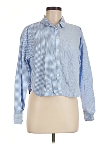 American Eagle Outfitters Long Sleeve Button-Down Shirt (view 1)