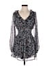 City Studio Paisley Blue Casual Dress Size S - photo 1