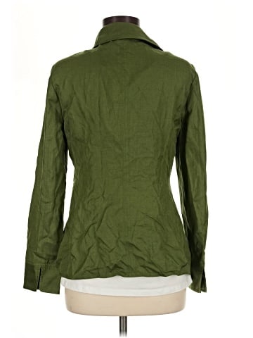 Linda Allard Ellen Tracy Long Sleeve Silk Top (view 2)