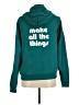 Unbranded Teal Zip Up Hoodie Size M - photo 2