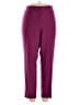 Kasper Solid Purple Casual Pants Size 16 - photo 1