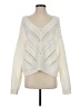 Harper Heritage Chevron-herringbone Ivory Pullover Sweater Size S - photo 1