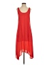 Three Eighty Two 100% Polyester Solid Red Casual Dress Size XS - photo 1