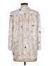 Saint Tropez West 100% Polyester Print Ivory 3/4 Sleeve Blouse Size L - photo 2