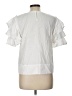 Harshman 100% Cotton White Short Sleeve Top Size L - photo 2