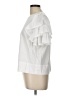 Harshman 100% Cotton White Short Sleeve Top Size L - photo 5
