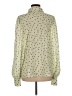 Glam 100% Polyester Polka Dots Green Long Sleeve Blouse Size M - photo 2