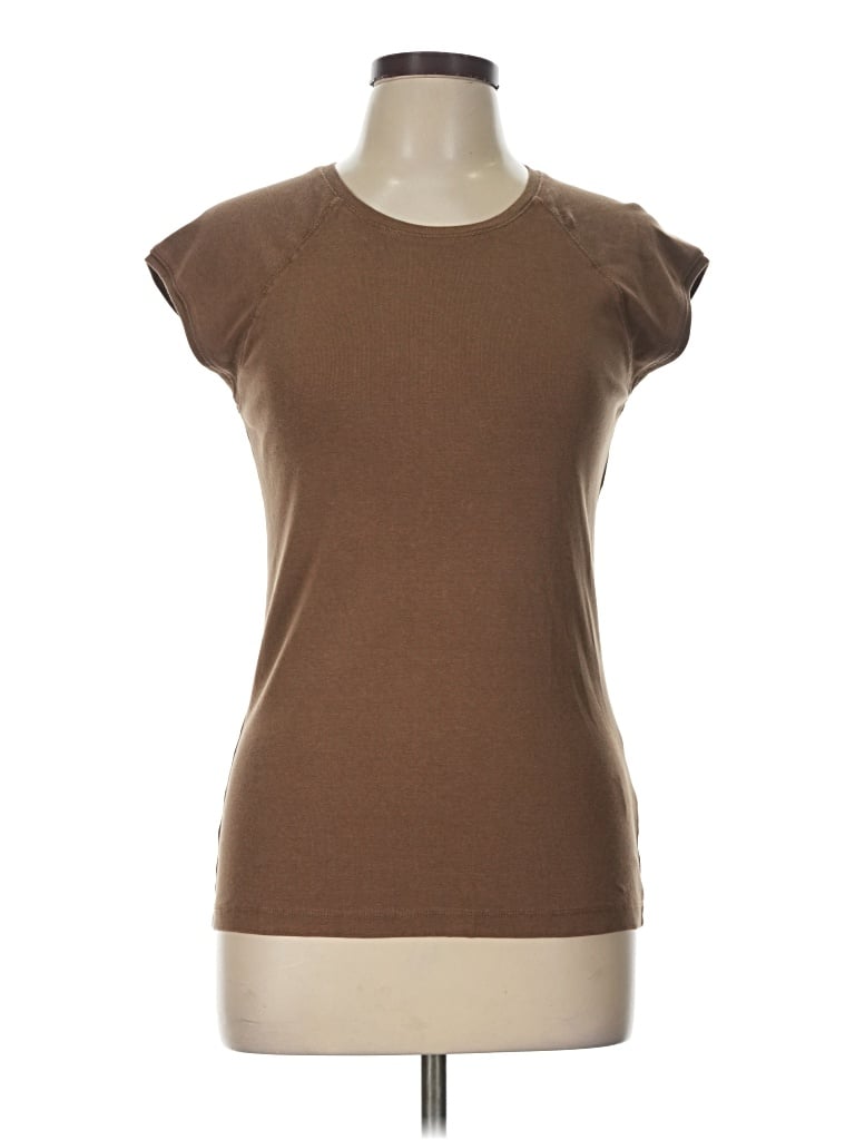 Pre-owned Zara Sleeveless T-shirt In Brown