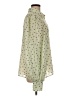 Glam 100% Polyester Polka Dots Green Long Sleeve Blouse Size M - photo 4