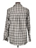 Grayson 100% Cotton Plaid Gray Long Sleeve Blouse Size Lg (4) - photo 2