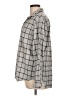 Grayson 100% Cotton Plaid Gray Long Sleeve Blouse Size Lg (4) - photo 5