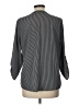 Adrienne Vittadini Stripes Gray 3/4 Sleeve Blouse Size L - photo 2