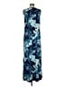 Chico's Tropical Floral Blue Casual Dress Size Med (1) - photo 2