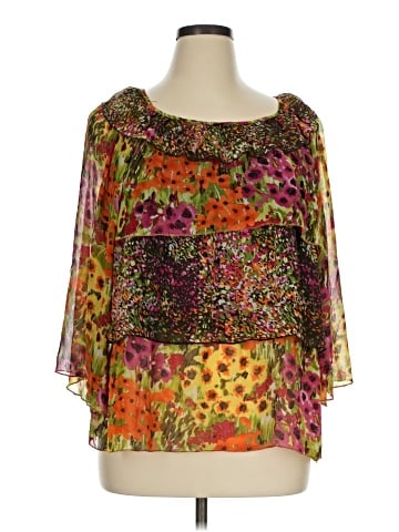 Notations 3/4 Sleeve Blouse (view 1)