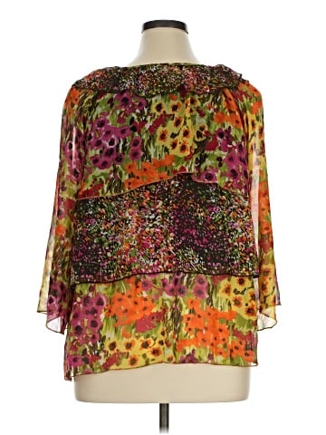 Notations 3/4 Sleeve Blouse (view 2)